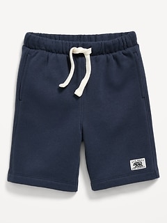 Logo-Graphic Fleece Jogger Shorts for Toddler Boys