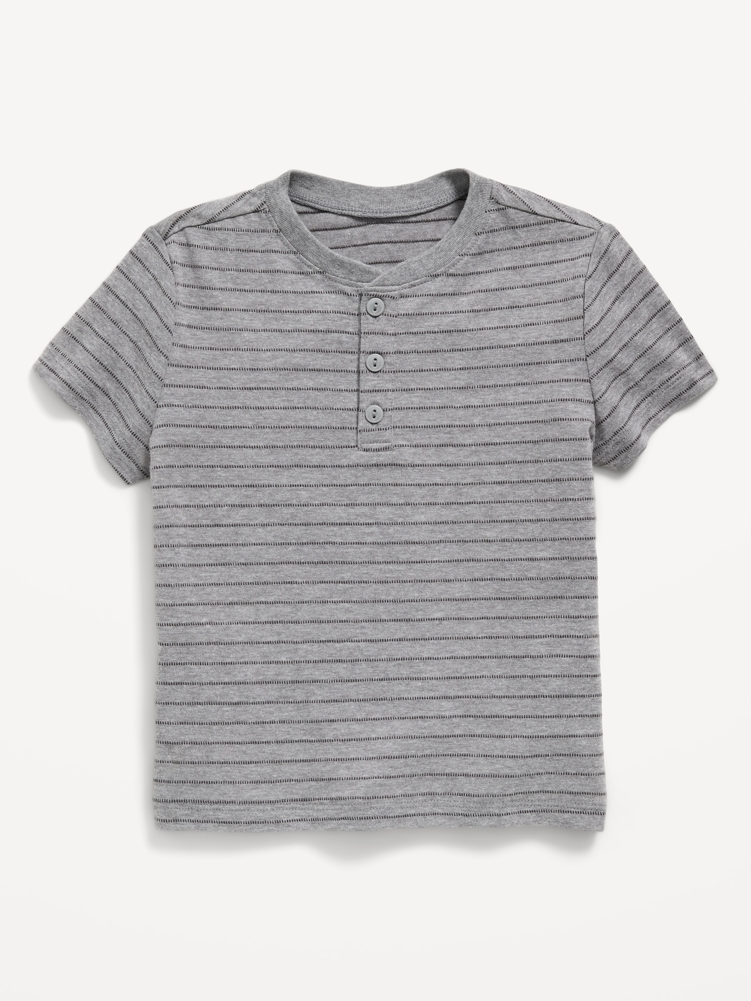 Short-Sleeve Textured Henley T-Shirt for Toddler Boys