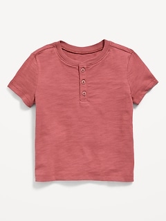 Short-Sleeve Henley T-Shirt for Toddler Boys