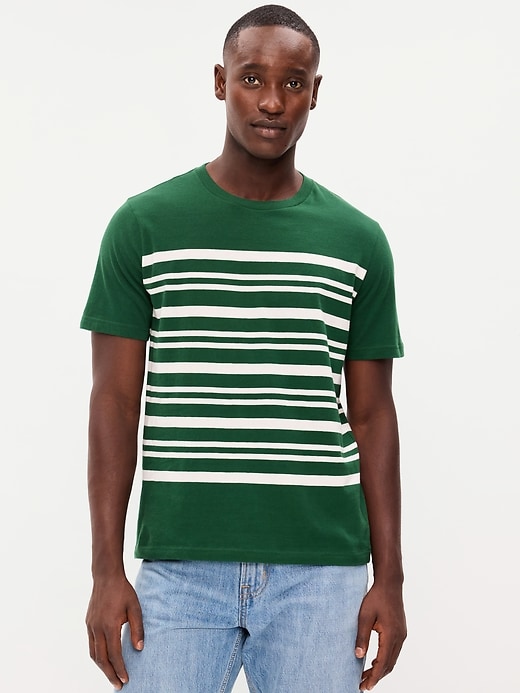Image number 1 showing, Crew-Neck Striped T-Shirt