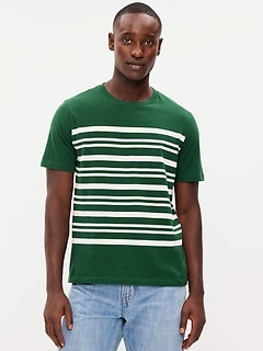 Crew-Neck Striped T-Shirt
