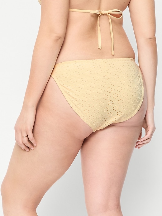Image number 6 showing, Eyelet String Bikini Swim Bottoms