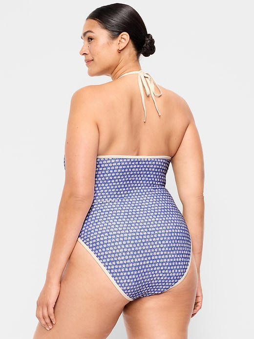 Image number 8 showing, V-Neck Halter Swimsuit