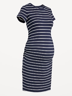 Maternity Short-Sleeve Bodycon Dress