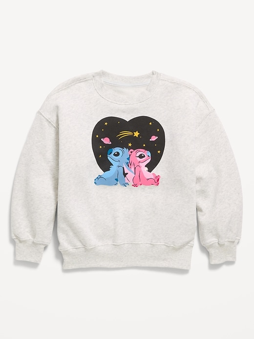 Image number 1 showing, Disney© Oversized Graphic Tunic Sweatshirt for Girls