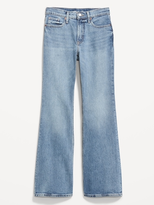Image number 2 showing, Mid-Rise Loose Boot-Cut Jeans