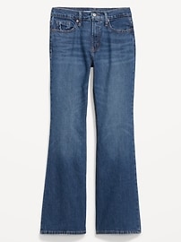 Image number 2 showing, Mid-Rise Loose Boot-Cut Jeans