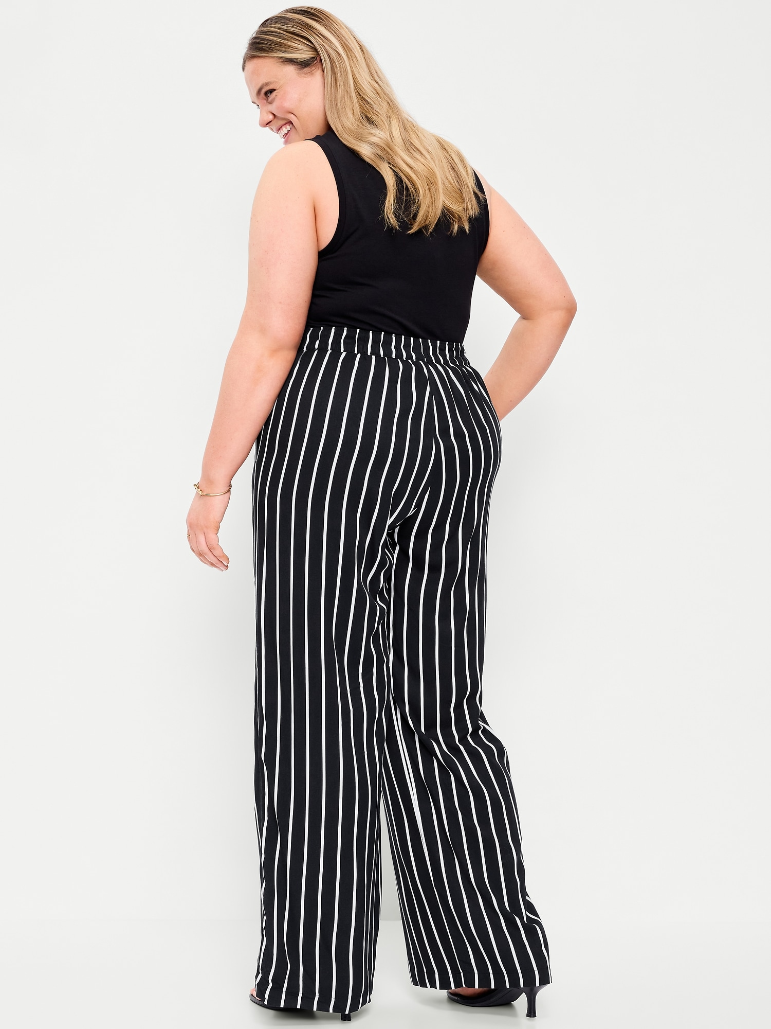 High-Waisted Playa Wide-Leg Pants