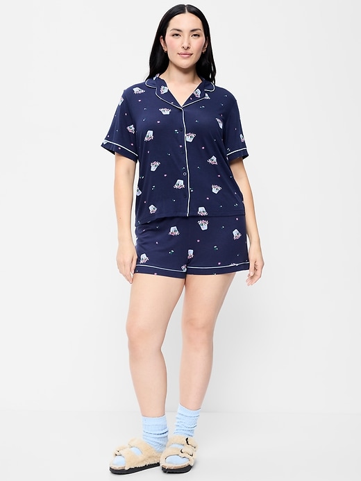 Image number 5 showing, Sunday Sleep Knit Jersey Short Set