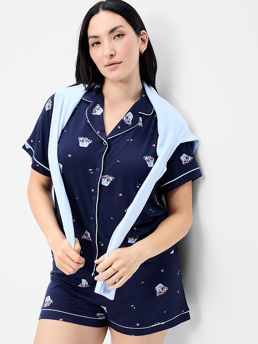 Image number 3 showing, Sunday Sleep Knit Jersey Short Set