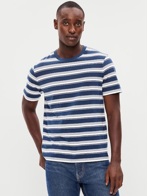 Crew-Neck Striped T-Shirt