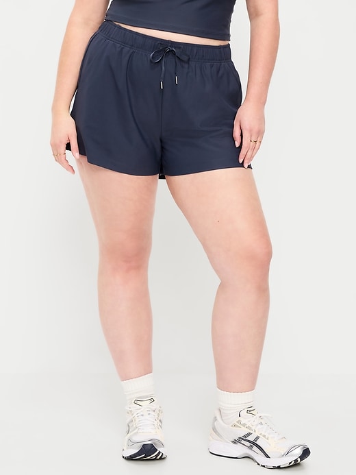Image number 5 showing, High-Waisted PowerSoft Shorts -- 3.5-inch inseam