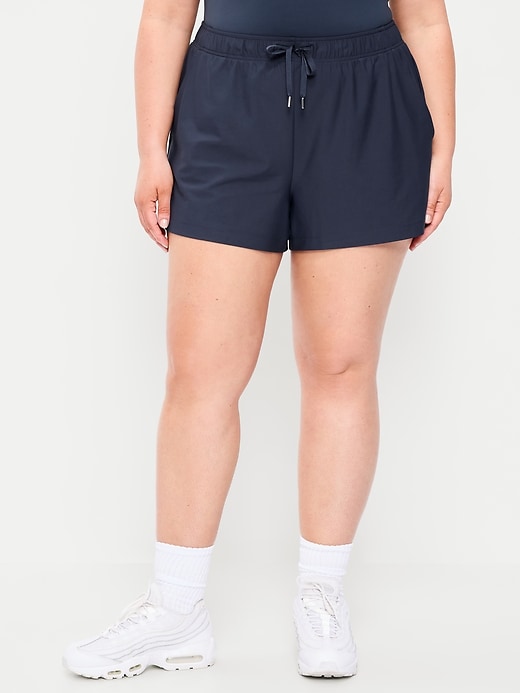 Image number 7 showing, High-Waisted PowerSoft Shorts -- 3.5-inch inseam