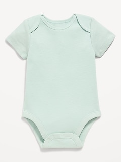 Short-Sleeve Ribbed Bodysuit for Baby