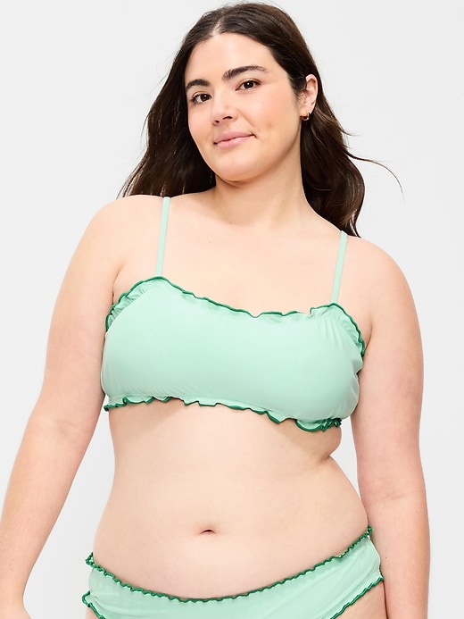 Image number 5 showing, Scoop-Neck Ruffle Swim Top