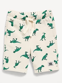 Logo-Graphic Fleece Jogger Shorts for Toddler Boys
