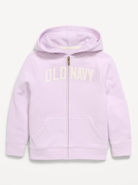 Logo-Graphic Zip Hoodie for Toddler Girls