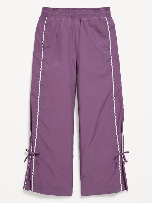 Image number 4 showing, High-Waisted Bow Parachute Pants for Girls