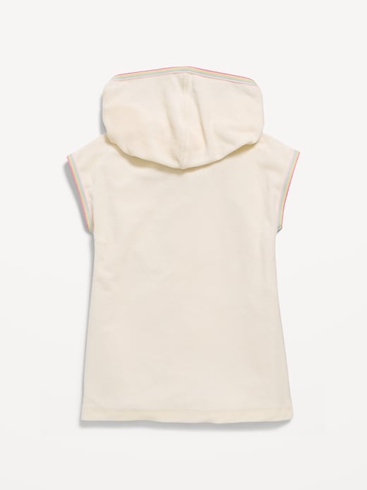 Image number 2 showing, Hooded Terry Swim Cover-Up for Toddler Girls