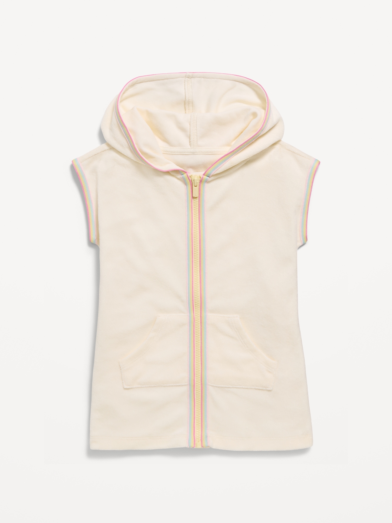 Hooded Terry Swim Cover-Up for Toddler Girls