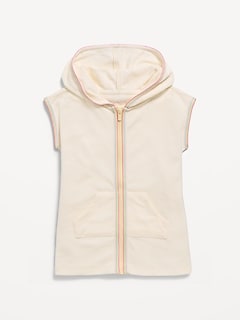 Hooded Terry Swim Cover-Up for Toddler Girls