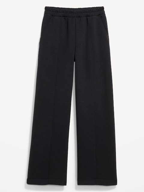 High-Waisted Bounce Fleece Wide-Leg Sweatpants
