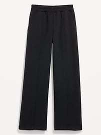 Image number 1 showing, High-Waisted Bounce Fleece Wide-Leg Sweatpants