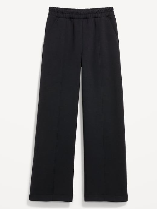Image number 2 showing, High-Waisted Bounce Fleece Wide-Leg Sweatpants