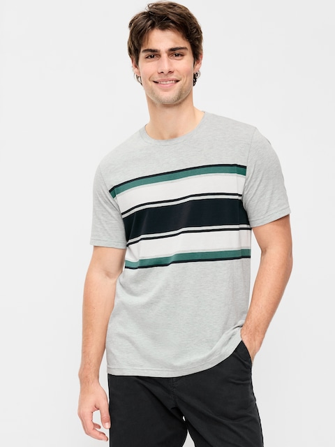 Crew-Neck Striped T-Shirt