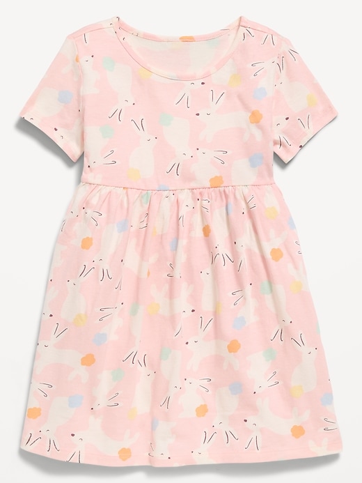 Image number 1 showing, Printed Short-Sleeve Dress for Toddler Girls