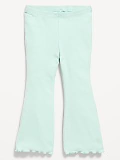 Ribbed Flared Leggings for Toddler Girls