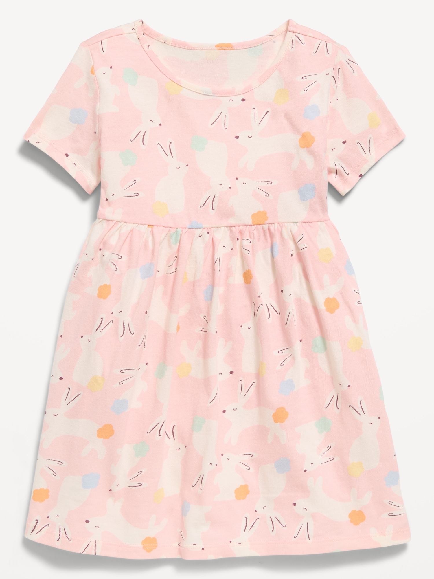 Printed Short-Sleeve Dress for Toddler Girls