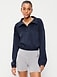 Button-Up Funnel-Neck Sweatshirt - image 5