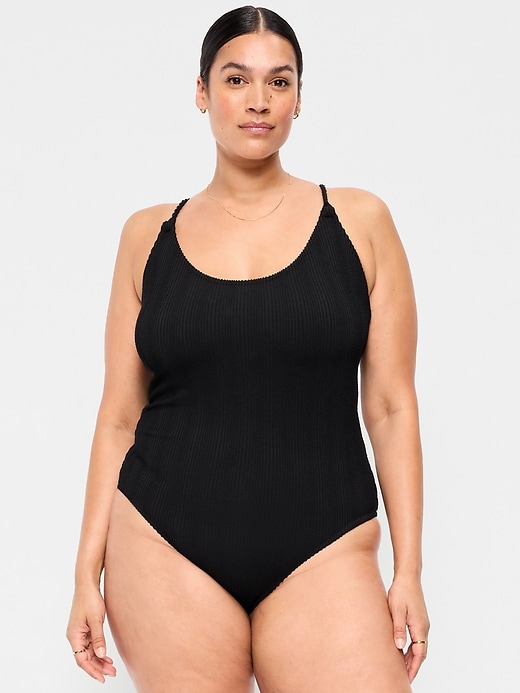 Image number 7 showing, Braided-Strap One-Piece Swimsuit