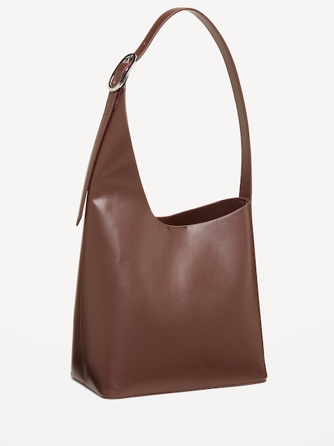 Asymmetrical Structured Tote Bag