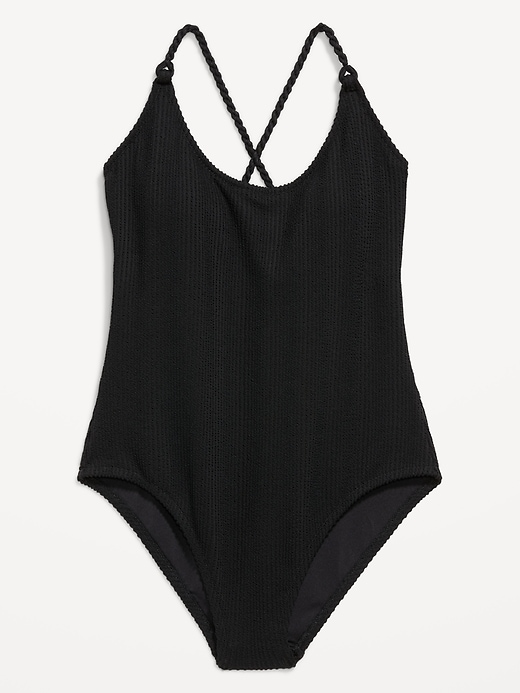 Image number 4 showing, Braided-Strap One-Piece Swimsuit