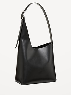 Asymmetrical Structured Tote Bag