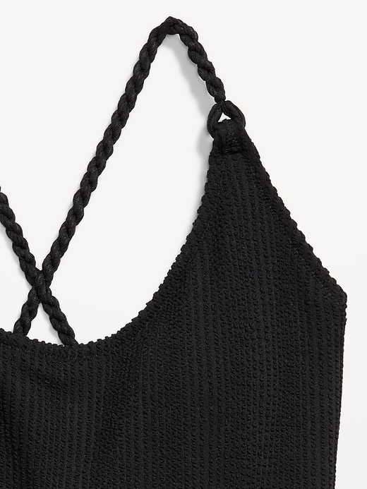 Image number 9 showing, Braided-Strap One-Piece Swimsuit
