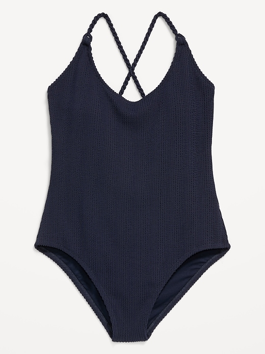 Image number 3 showing, Braided-Strap One-Piece Swimsuit