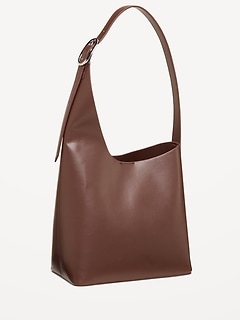 Asymmetrical Structured Tote Bag