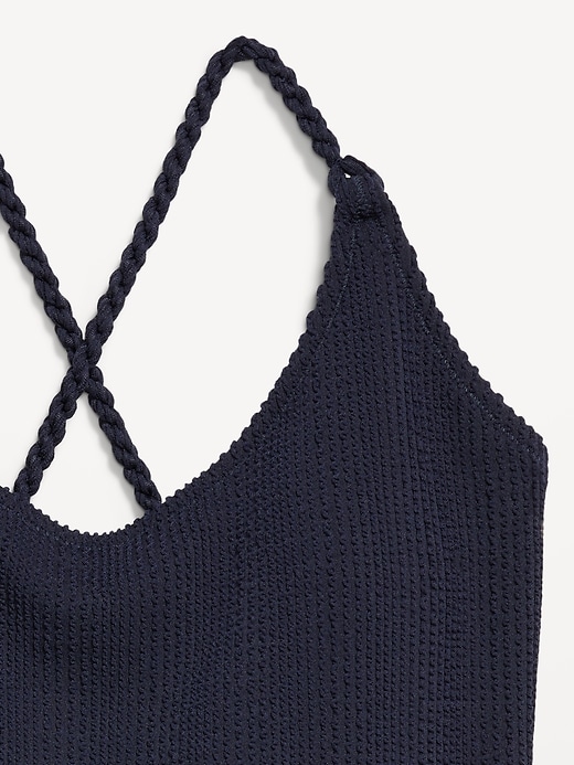 Image number 8 showing, Braided-Strap One-Piece Swimsuit