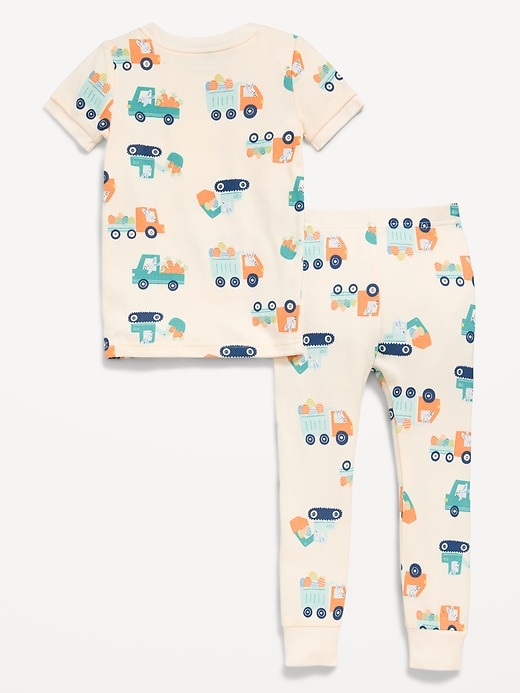 Image number 2 showing, Printed Unisex Snug-Fit Pajama Set for Toddler & Baby
