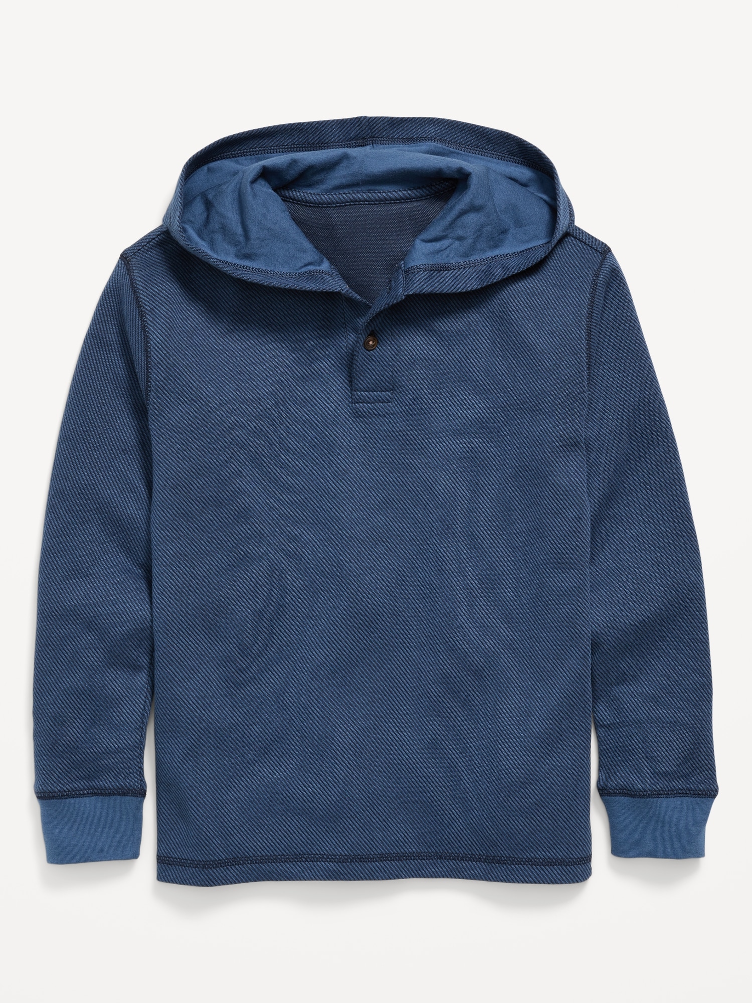 Image number 2 showing, Cozy Hooded Henley Sweater for Boys