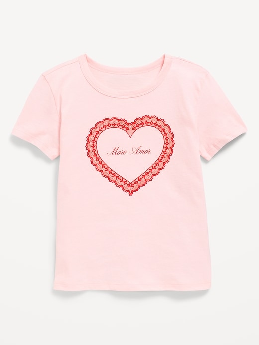 Image number 1 showing, Short-Sleeve Graphic T-Shirt for Girls