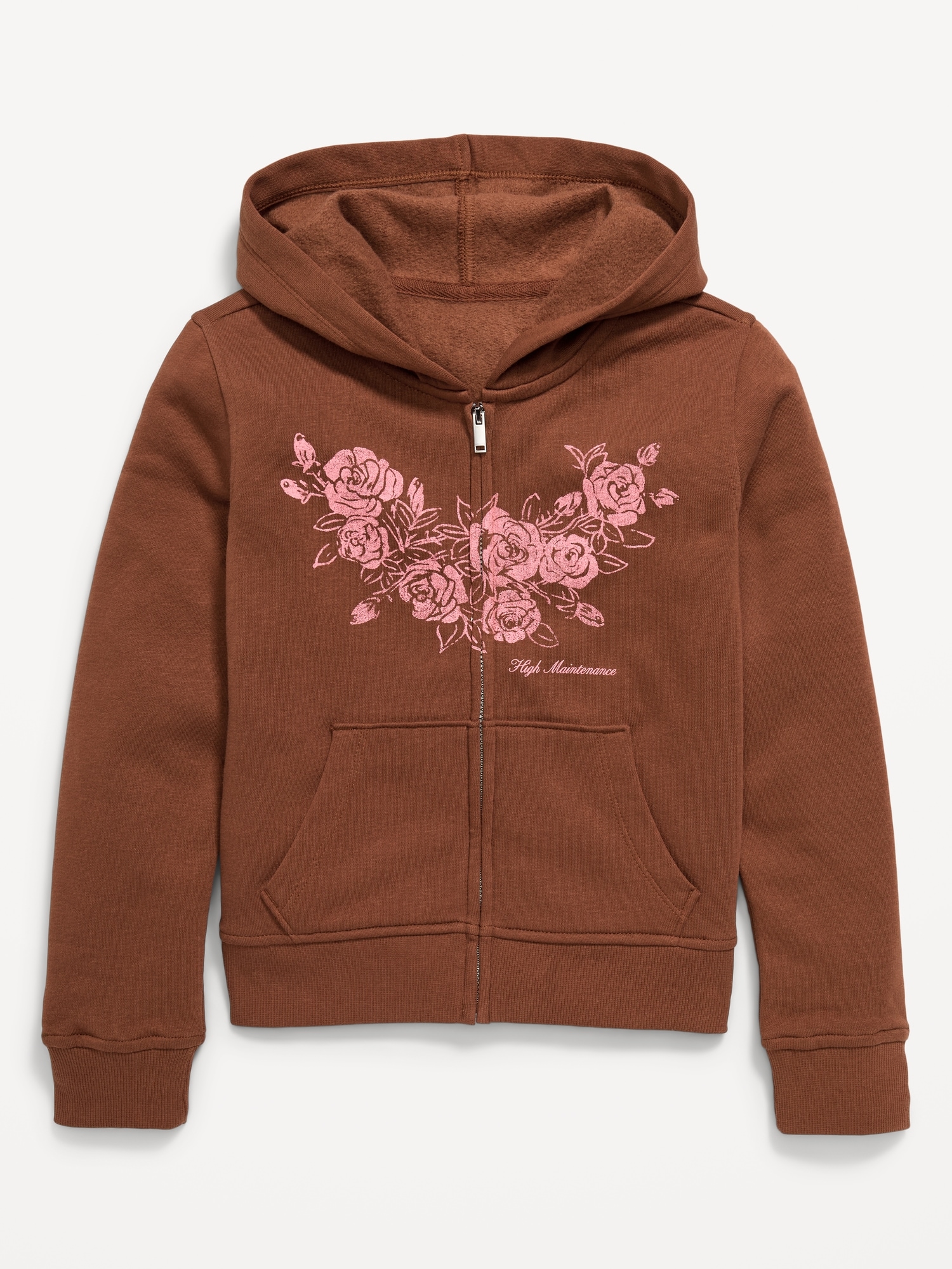 Fitted Long-Sleeve Graphic Hoodie for Girls