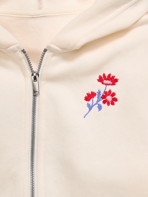 Image number 4 showing, Favorite Fleece Graphic Zip-Front Hoodie for Girls