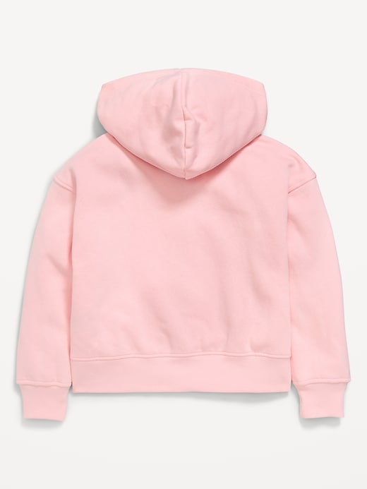 Image number 3 showing, Favorite Fleece Graphic Zip-Front Hoodie for Girls