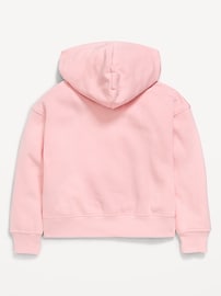 Image number 3 showing, Favorite Fleece Graphic Zip-Front Hoodie for Girls