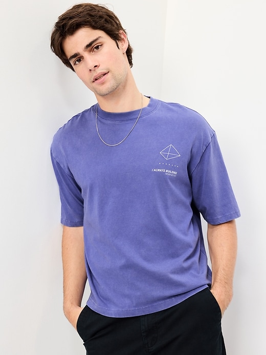 Image number 3 showing, Heavyweight Graphic Cropped T-Shirt