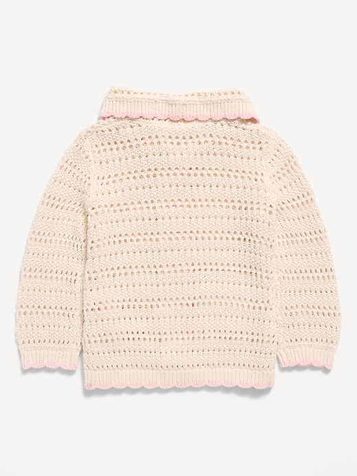 Image number 2 showing, Crochet-Knit Cardigan Sweater for Baby